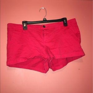 Red shorts