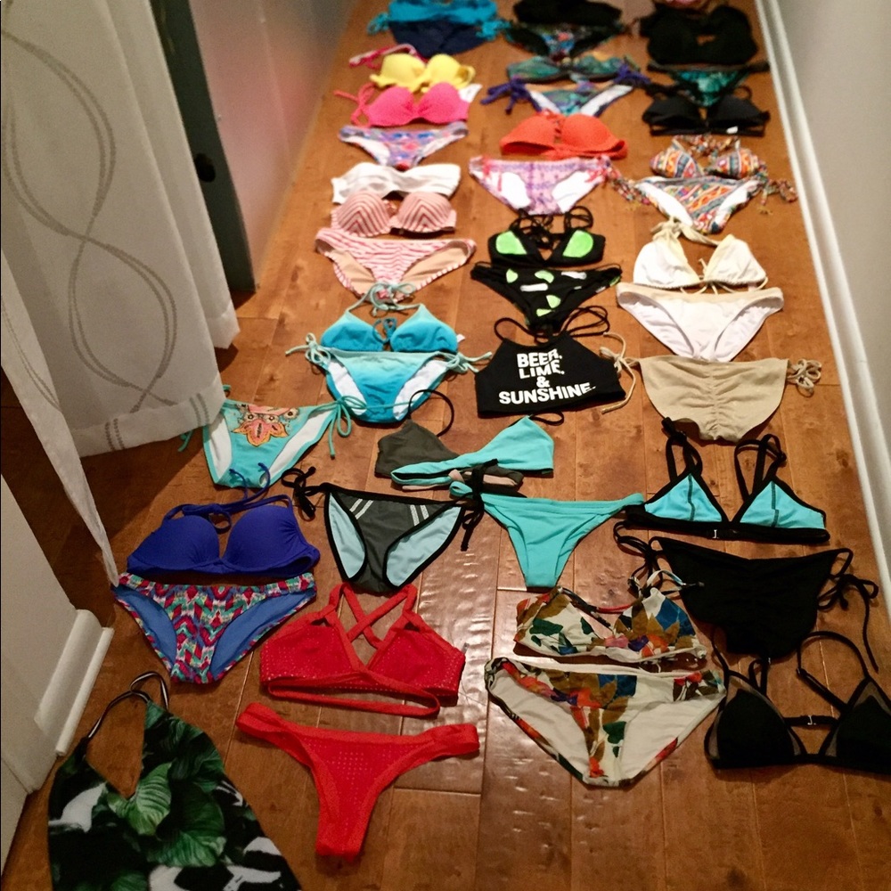 Bikini tops & bottoms & one piece • XS, S •