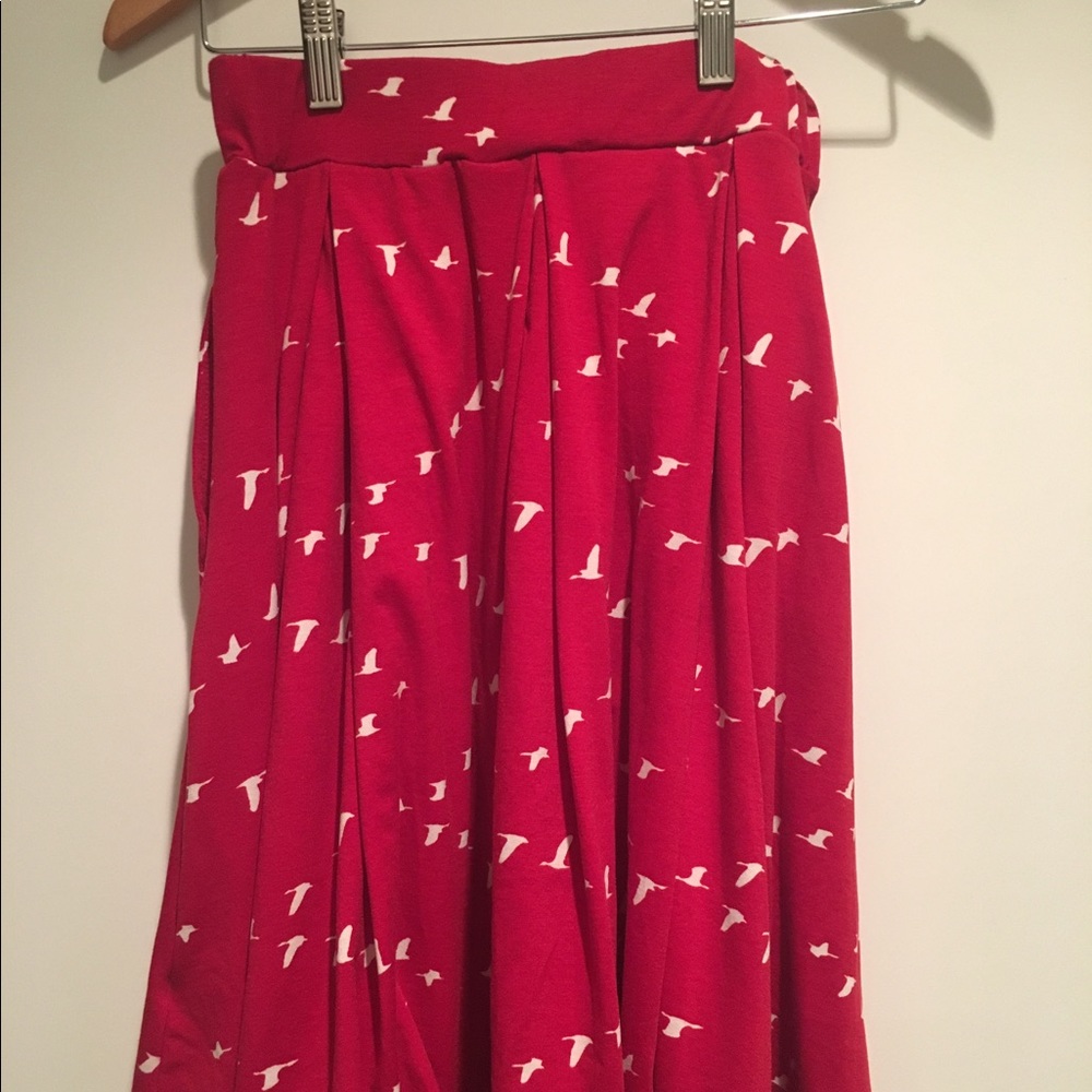 Lularoe Madison XS red birds