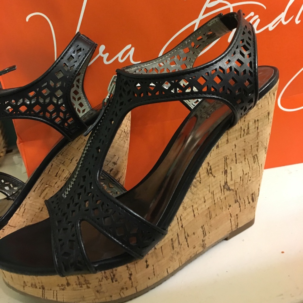 Black zip heels