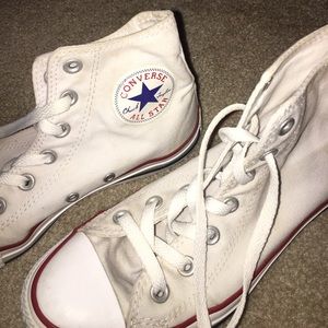 white high top converse