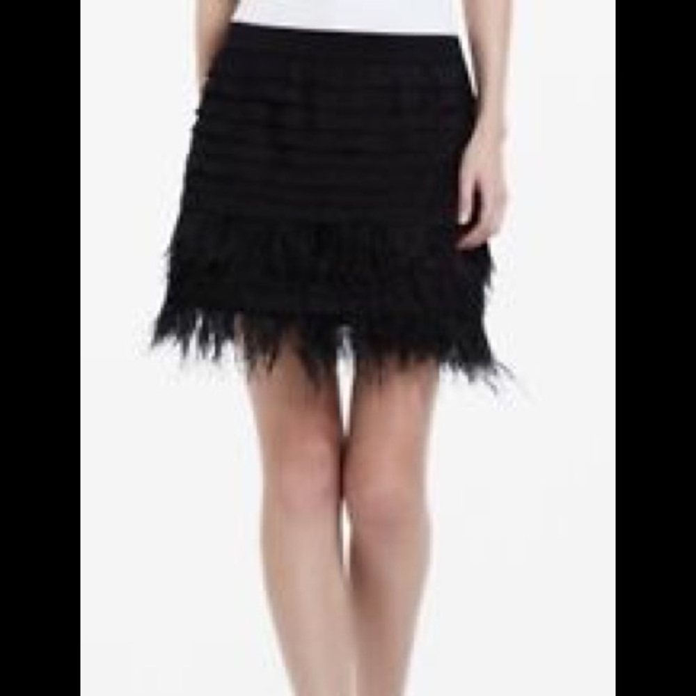 BCBG Max Azria Black Tiered Skirt