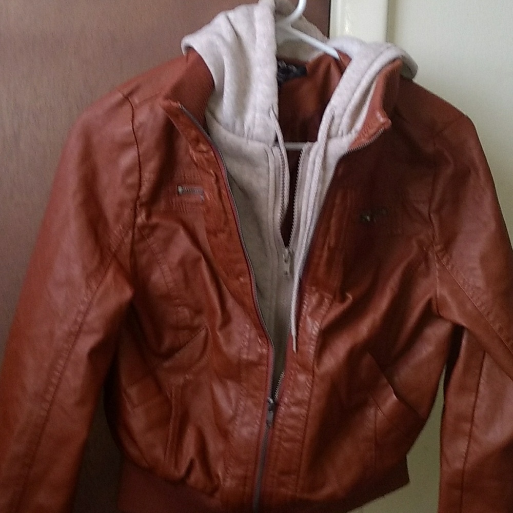 Leather Jacket Double Zipper