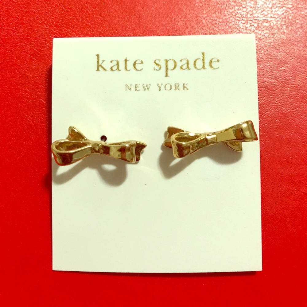 Kate ♠️ - Gold color Bow Earrings