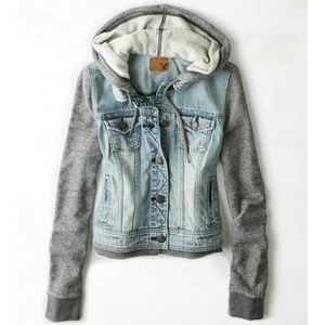 ***LOWEST PRICE*** AE denim sweater jacket