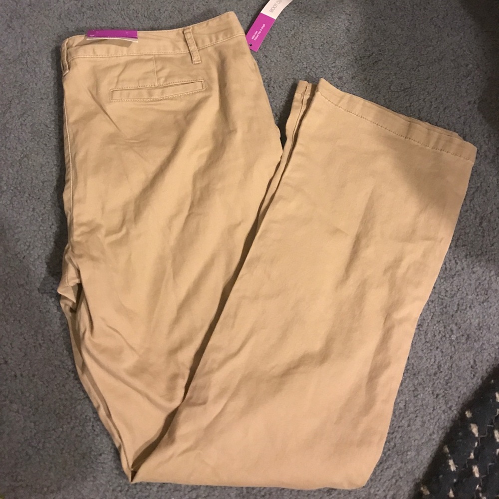 Boot Cut Khaki Pants