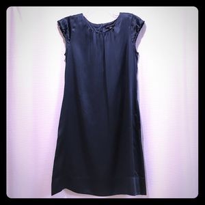 Navy dress. 100% silk.
