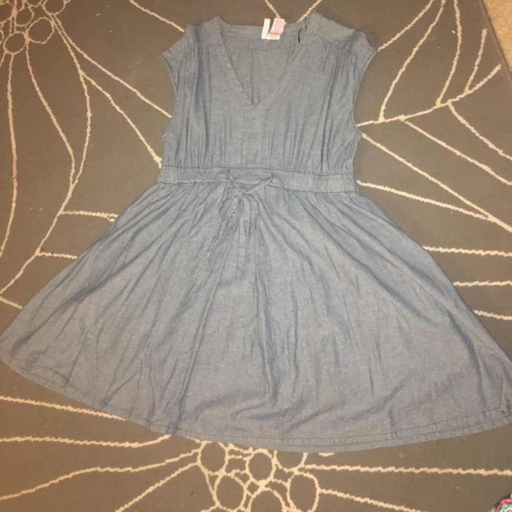 Chambray blue jean dress