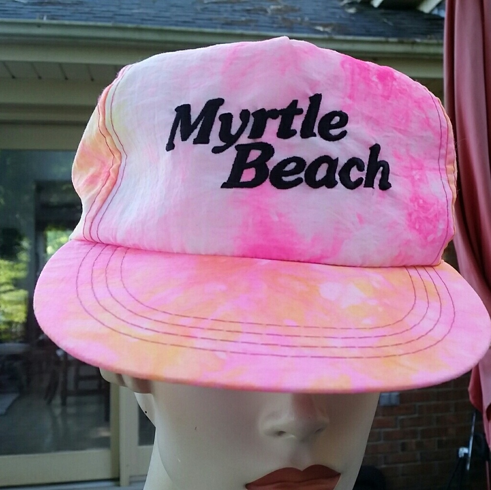 Tye Dye Myrtle Beach five panel snap back hat