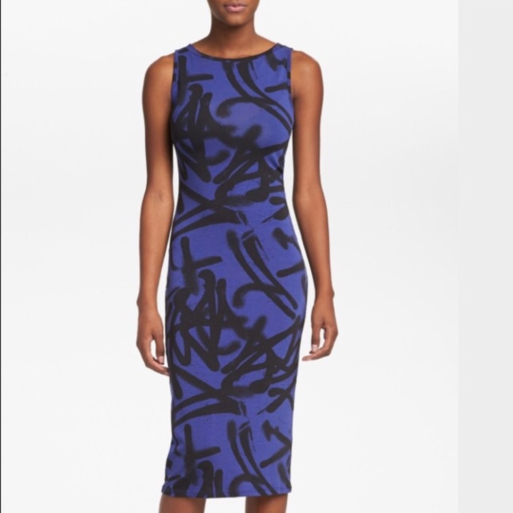 Graffiti Midi Dress