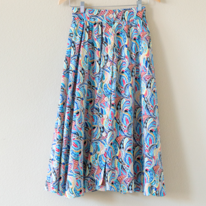 ❌SOLD❌Paisley New Orleans-inspired A-line Midi