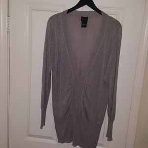 Silver and glittery sweater