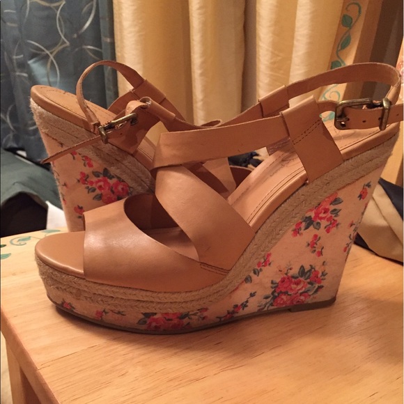 Jessica Simpson Shoes - Jessica Simpson cute floral wedges!!!!