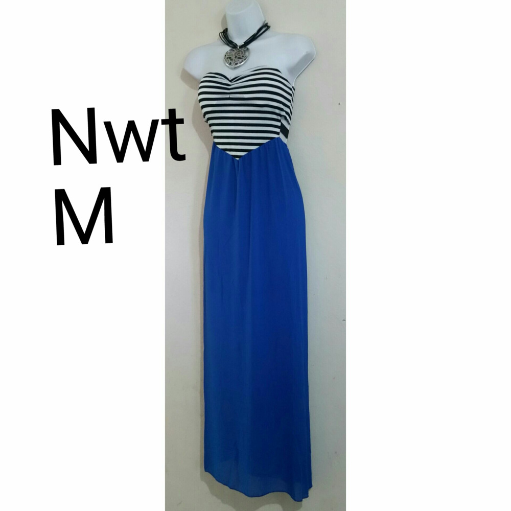 M maxi bustier dress