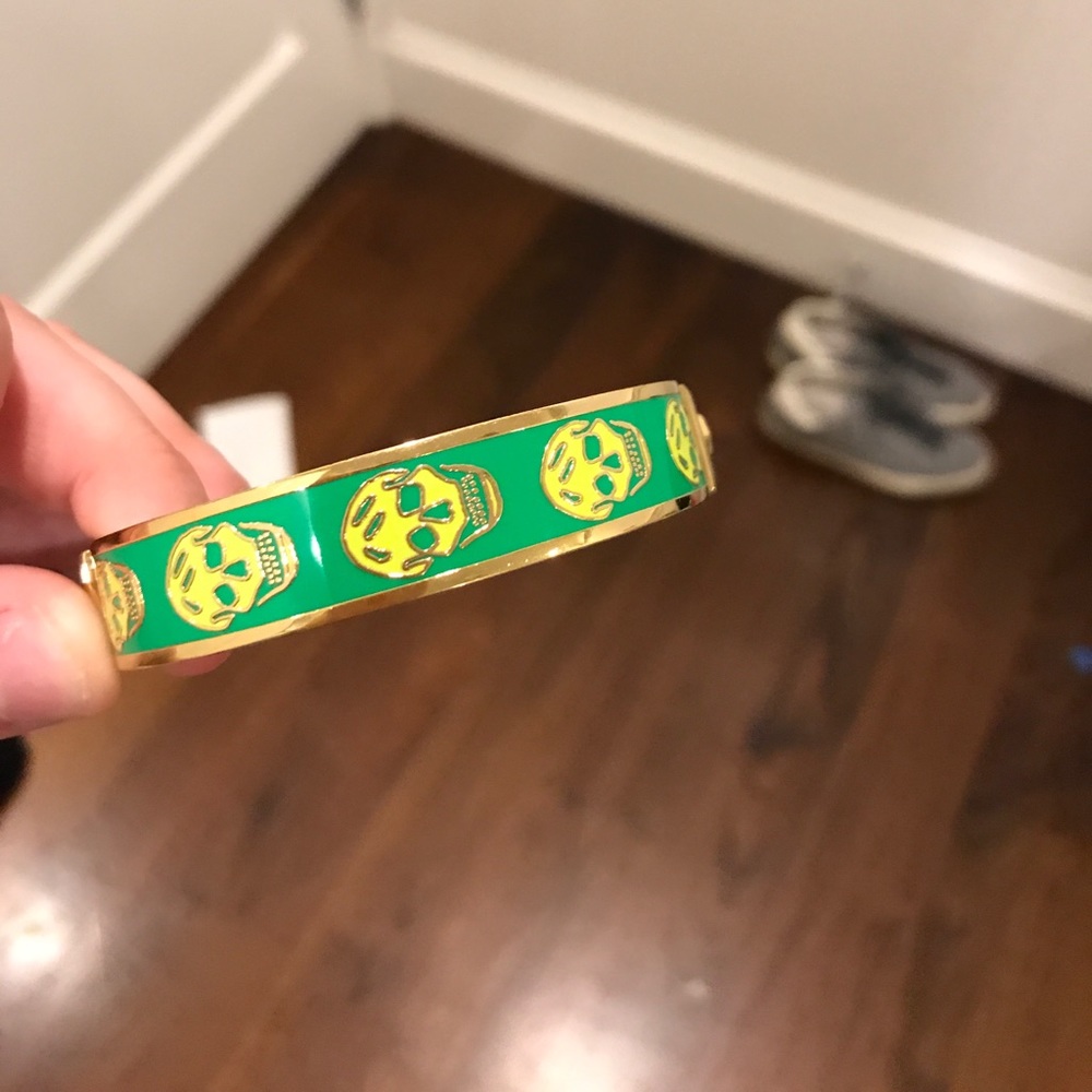 Alexander McQueen green bangle