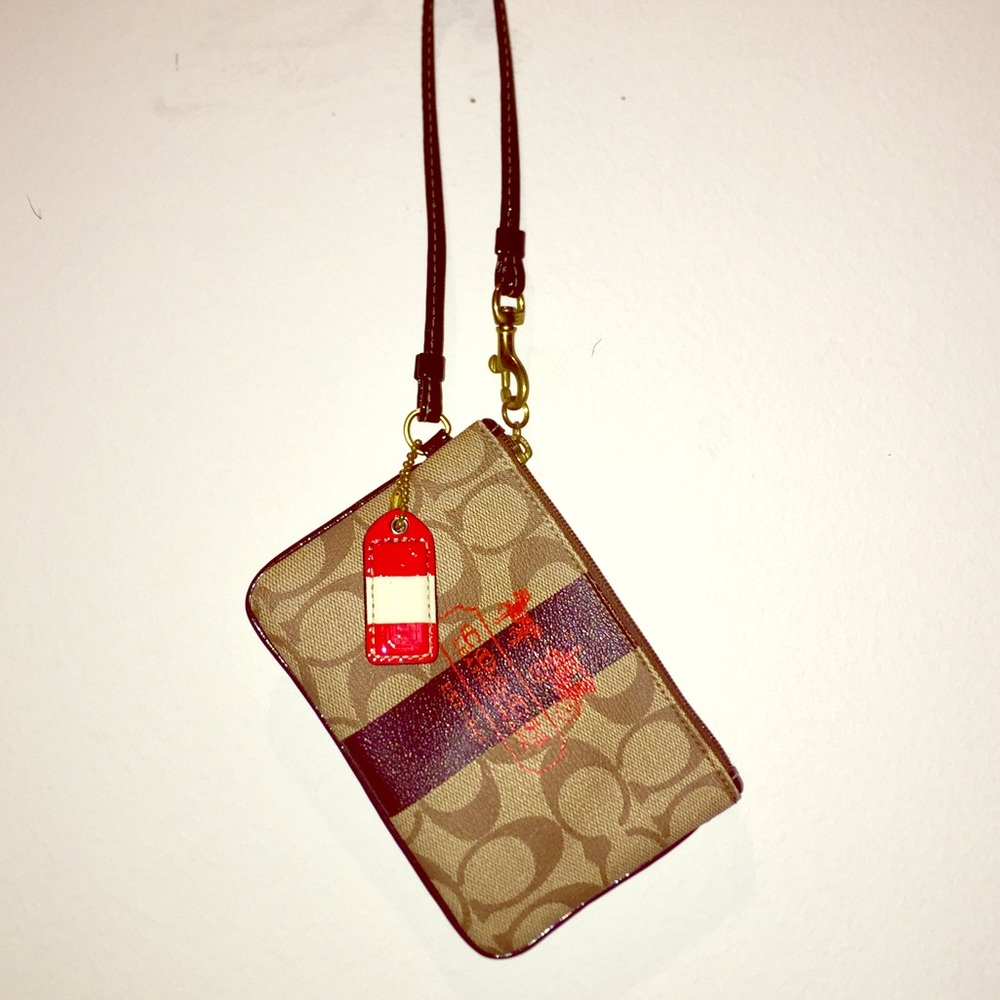 Coach Signature wristlet