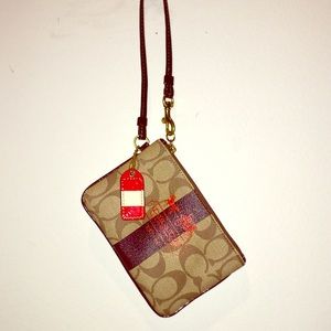 Coach Signature wristlet