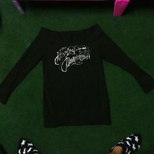 Harley Davidson Sz large off the shoulder top