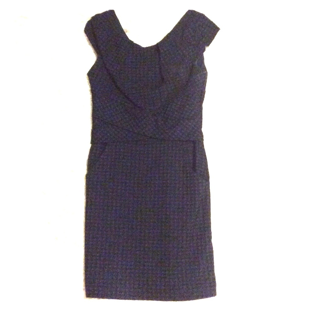 Black and Navy Work Dress w- Cap Sleeves. Sz 5Jrs!