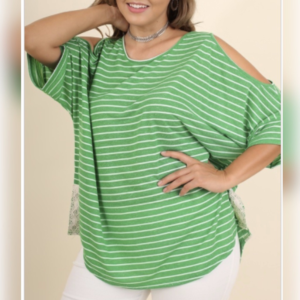 FLASH SALE PLUS SIZED STRIPED TUNIC - Picture 2 of 4