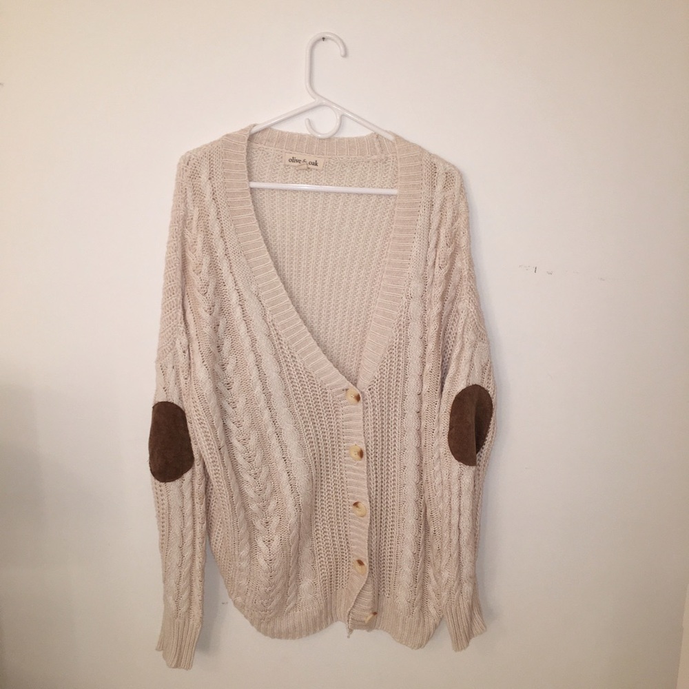 Olive and oak cardigan