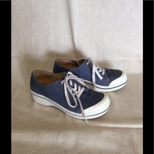 Dansko Blue Tennis Shoe Clogs, size 38