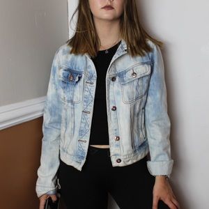 Forever21 Acid Wash Denim Jacket