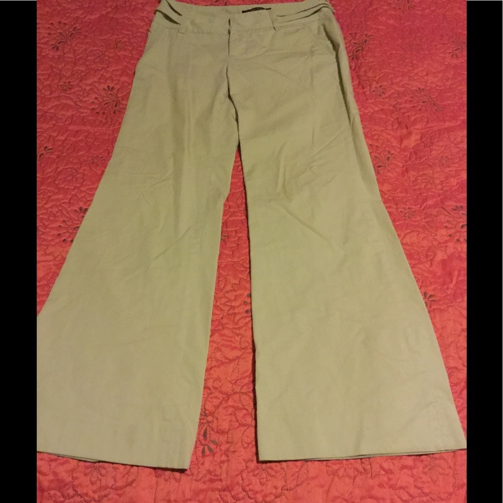 Zara Basic Tan Bootcut Pants