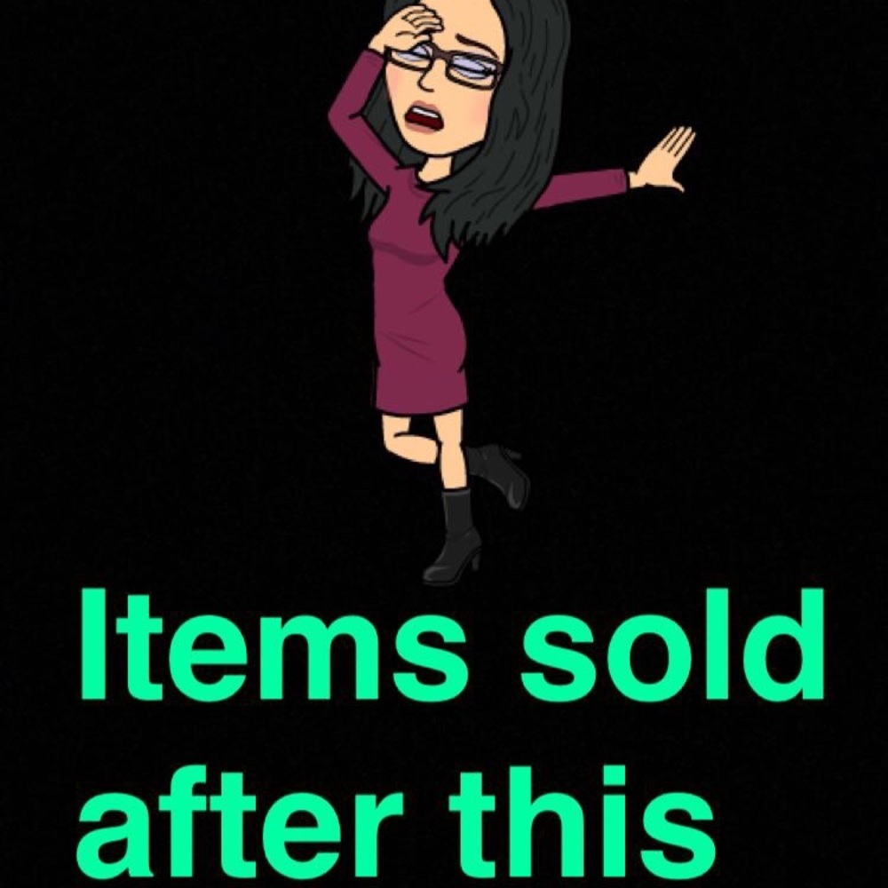 Items sold from here on