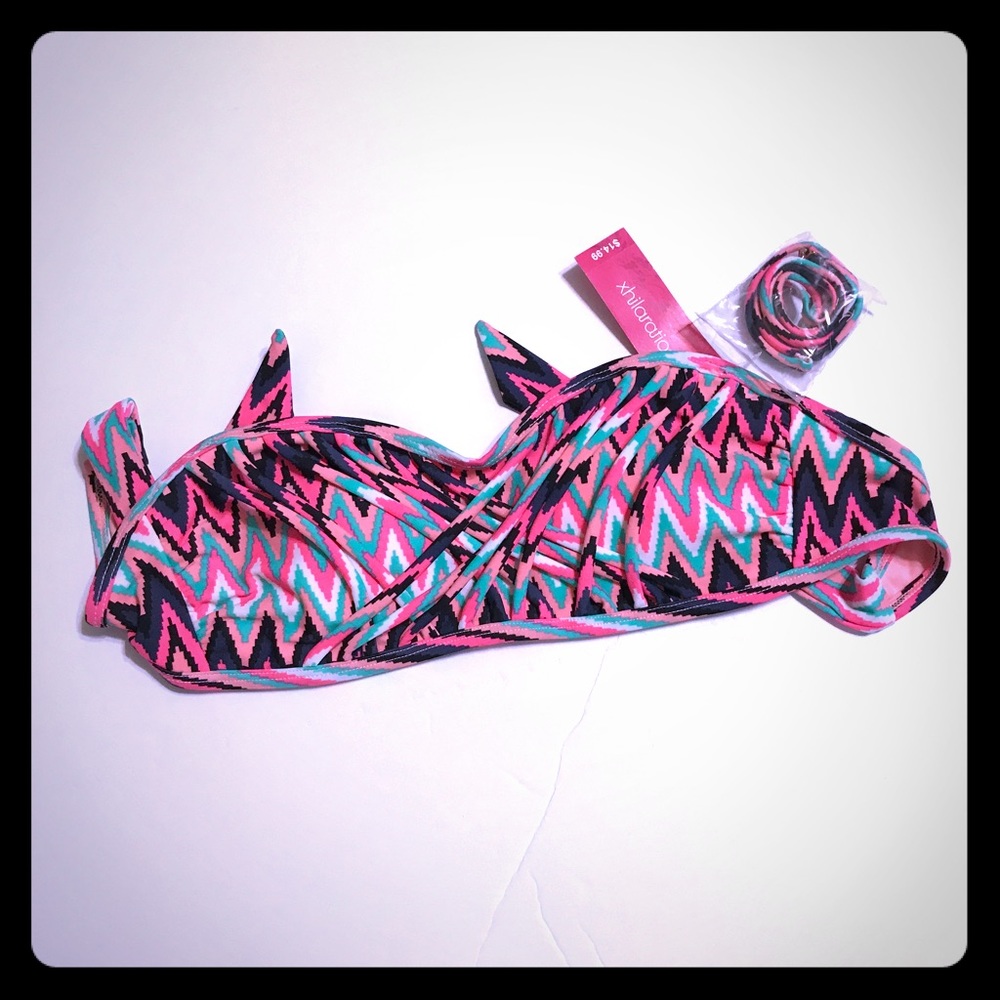 Colorful Bandeau Style Bikini Top - [SW-15]