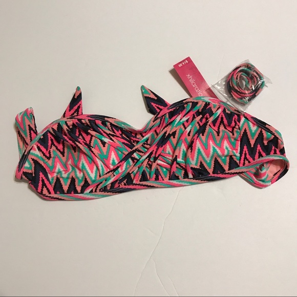 Colorful Bandeau Style Bikini Top - [SW-15] - Picture 2 of 4