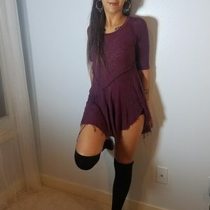 Burgundy Free People Top