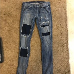 7 For all Mankind women's skinny jeans