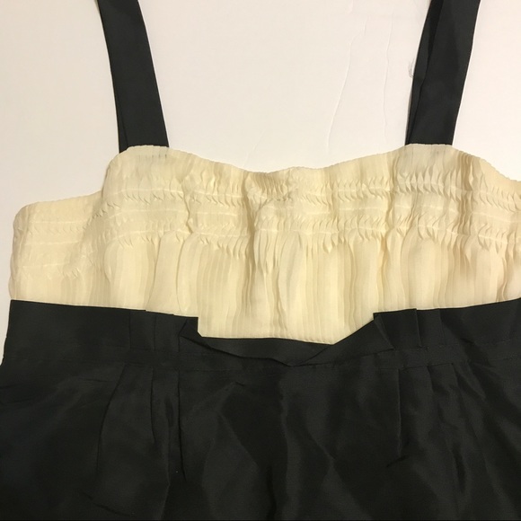 🎈Diane von F. Avedon Cream and Black Silk Dress - Picture 5 of 6