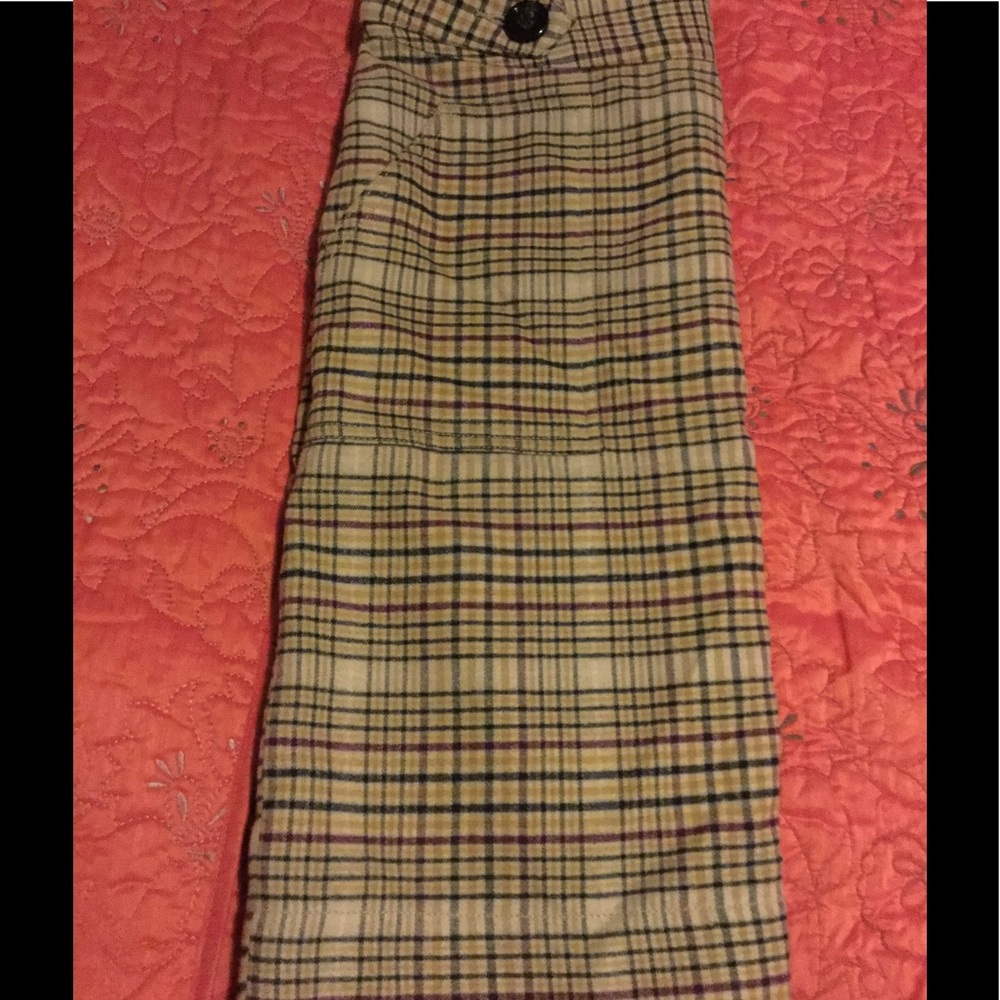 Brand New Merona Plaid Pencil Skirt
