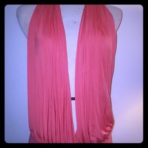 Peach Plunging neckline bodysuit