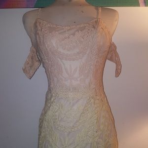 Ombre mermaid mid length dress