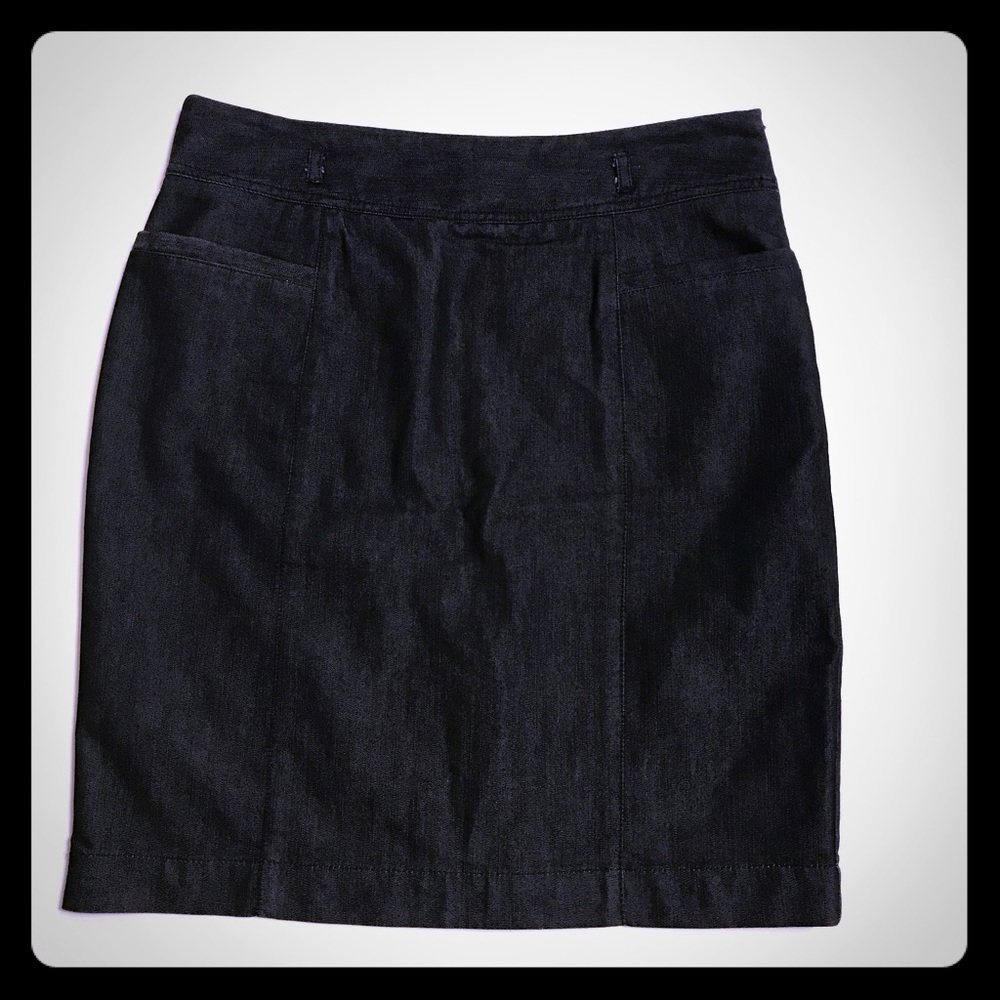 Kenneth Cole Black Denim Skirt [SK-1]
