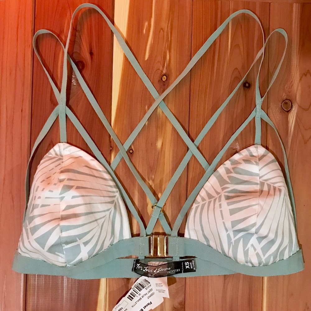 FLL Skivvies Desert Palm Bralette - Sage