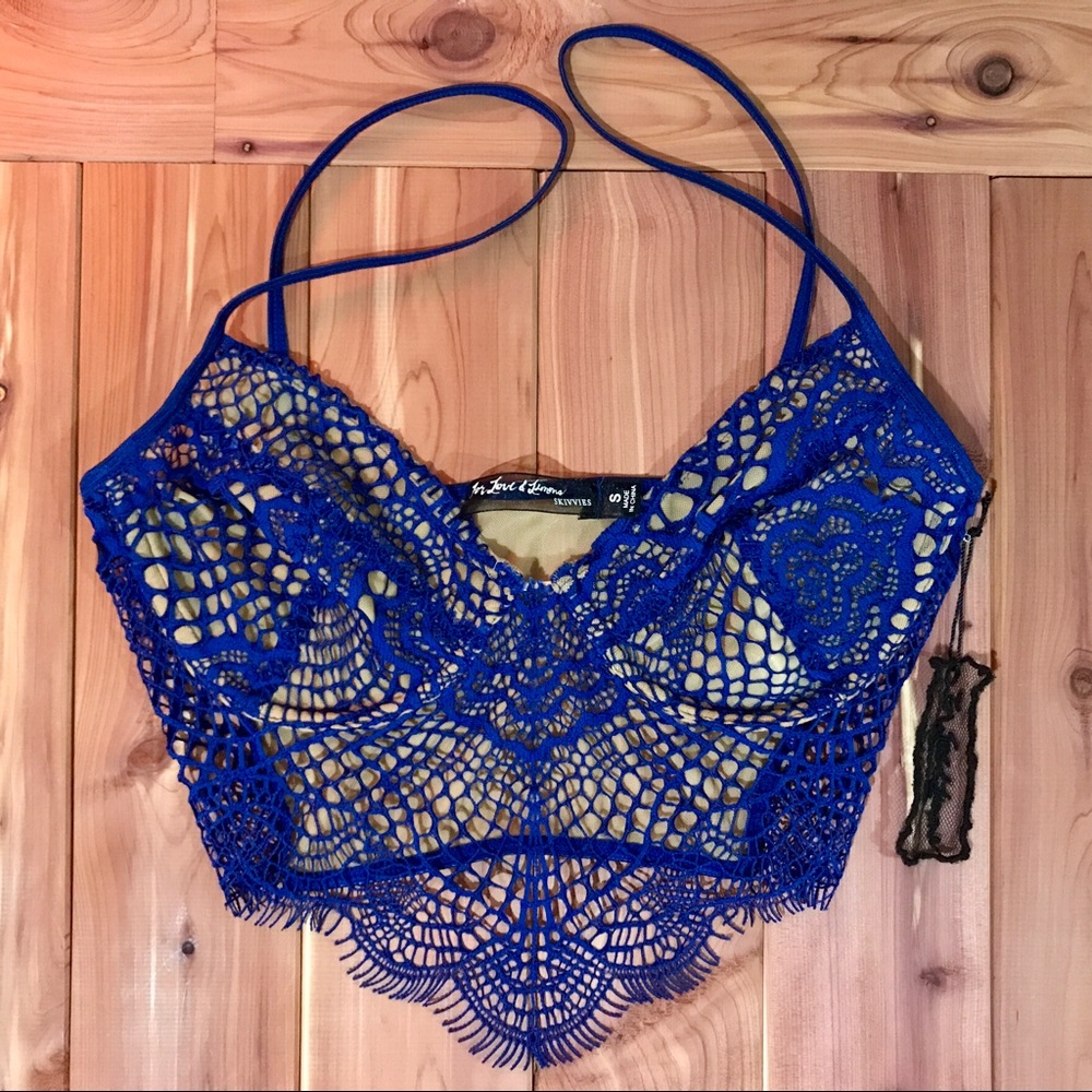 FLL Bat Your Lashes Underwire Bra - Royal Blue