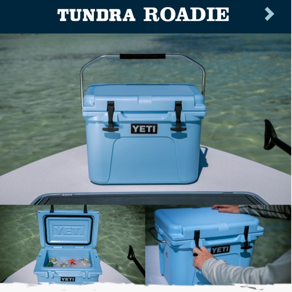 Yeti Roadie in Ice Blue