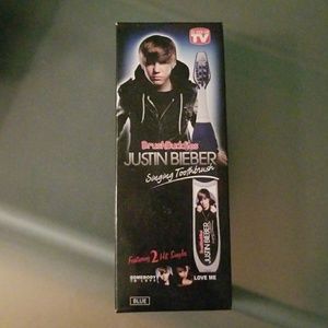 Justin Bieber singing toothbrush.