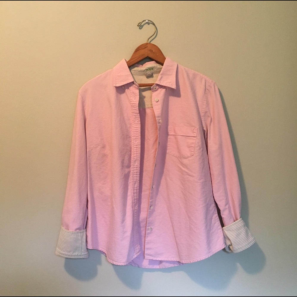 JCREW classic oxford long sleeve collared shirt!