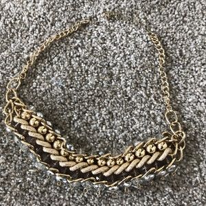Gold beaded necklace