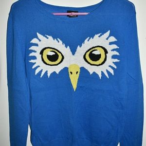 Rue 21 womens owl sweater, thin.