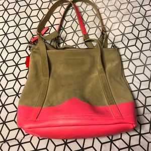 Hunter Suede neon purse