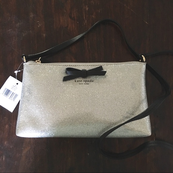 47 off kate spade Handbags Patent Silver glitter Kate Spade Purse
