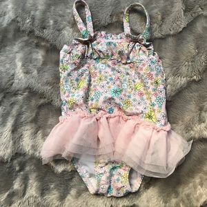 circo 18 month floral bathing suit with tutu