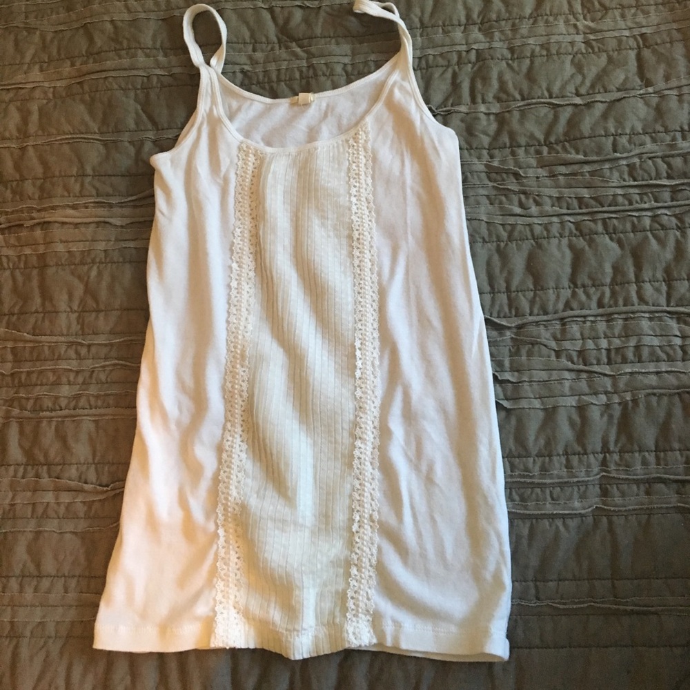 J. Crew Crochet & Pleat Detail Tank Top. Size M.