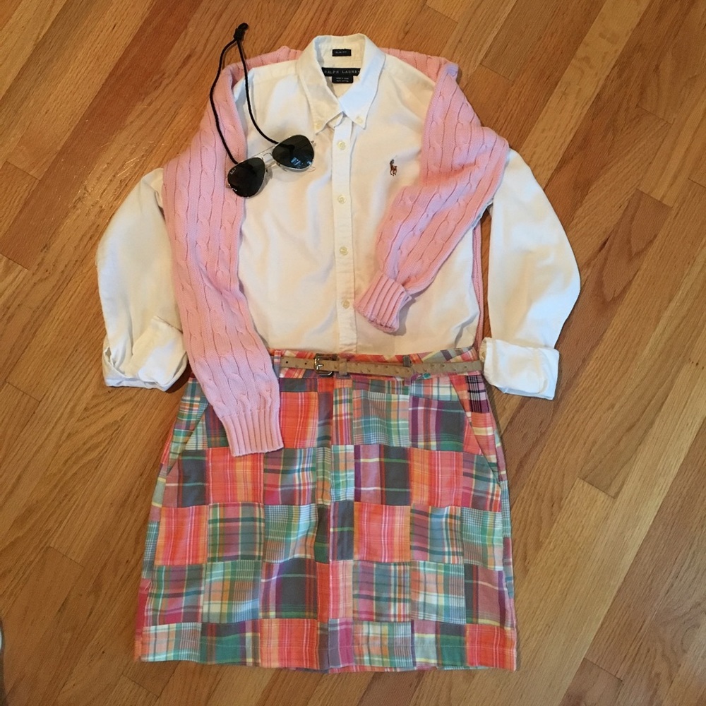 VGU madras skirt size 6
